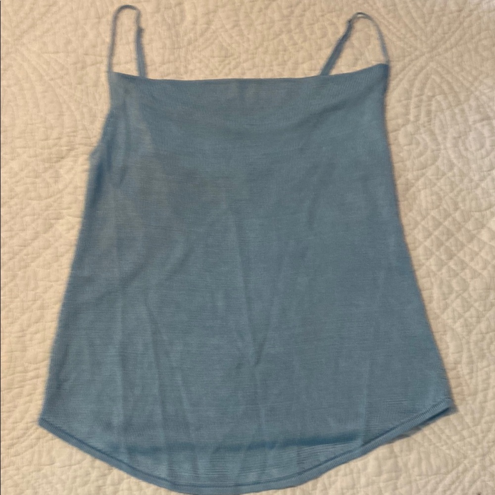 Blue Spaghetti Strap Top